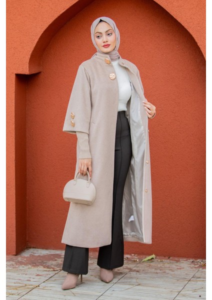 Jessy Angora Ribana Kollu Kaban-Bej modelleri