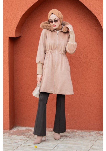 Lupi Kürk Kapşon Ithal Angora Kaban-Taba