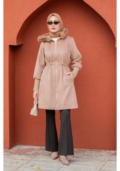 Lupi Kürk Kapşon Ithal Angora Kaban-Taba