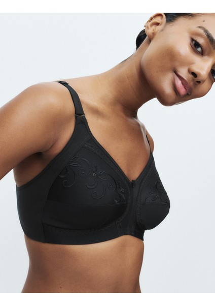 İşleme Detaylı Toparlayıcı Pamuklu Sütyen