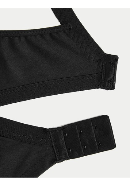 İşleme Detaylı Toparlayıcı Pamuklu Sütyen