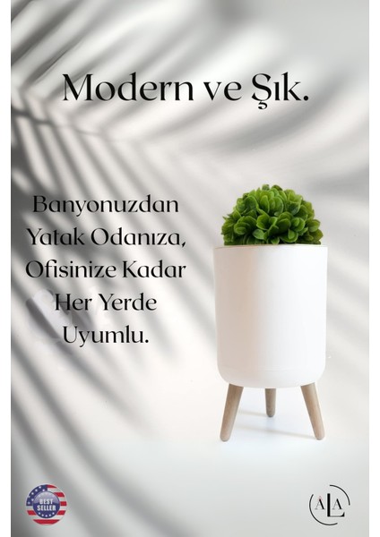 Özel Tasarım Yapay Bitkili Çöp Kovası Çöp Kutusu Banyo Tuvalet Wc Çöp Kovası Kapaklı fiyatları