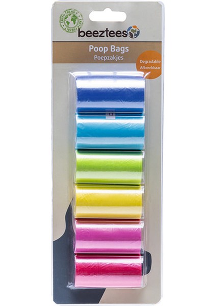 Drnds Beeztees Köpek Dışkı Toplama Poşeti, Çeşitli Renklerde, 6X20ADET modelleri