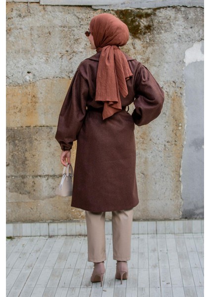 Balon Kol Astarsız Yün Kaşe Kaban-Khv modelleri