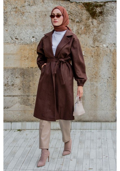 Balon Kol Astarsız Yün Kaşe Kaban-Khv fırsatları