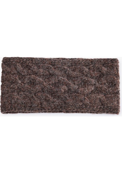 Örgü Detaylı Triko Saç Bandı