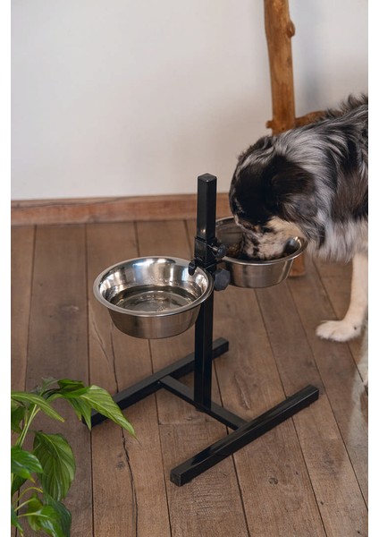 Drnds Beeztees Köpek Ikili Mama Su Kabı, Ayaklı, Paslamaz Çelik, 25CM, 2x2,5l fiyatları