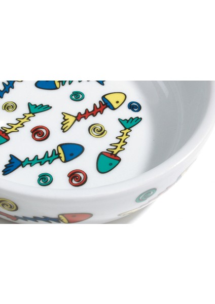 Drnds Beeztees Kedi Mama Su Kabı, Porselen, Beyaz, 13,5cm, 330ML fiyatları