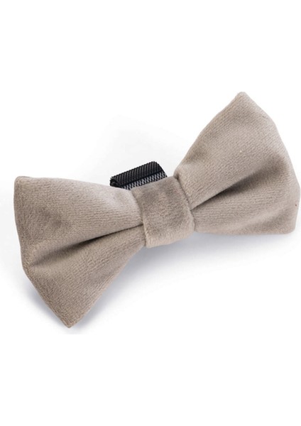 Drnds Beeztees Dbl Köpek Papyonu, Kadife, Gri, 9cm