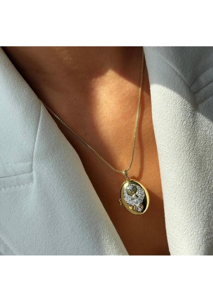 Çelik Anka Kapaklı Kolye Gold fiyatları