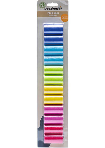 Drnds Beeztees Köpek Dışkı Toplama Poşeti, Çeşitli Renklerde, 12X20ADET fiyatları