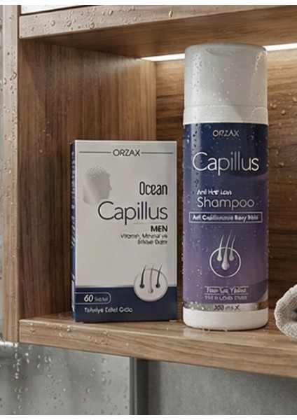 Asfstore Ocean Capillus Men 60 Tablet + Capillus Şampuan 200 ml Hediyeli modelleri