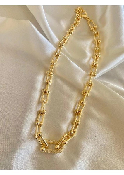 Zirkon Taşlı Çelik Tifany Kolye modelleri