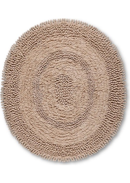 Makaroni Doğal Pamuklu 2'li Banyo Paspas Seti 60X100+50X60 cm Bej