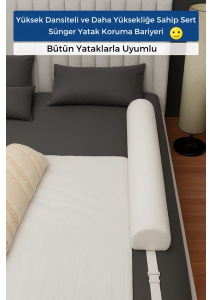 Yeni Nesil Sert Sünger Yatak Koruma Bariyeri 168 cm