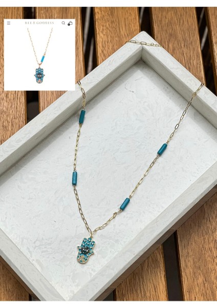 Tasarım Marka Model Altın Mineli Fatma Ananın Eli Kolye