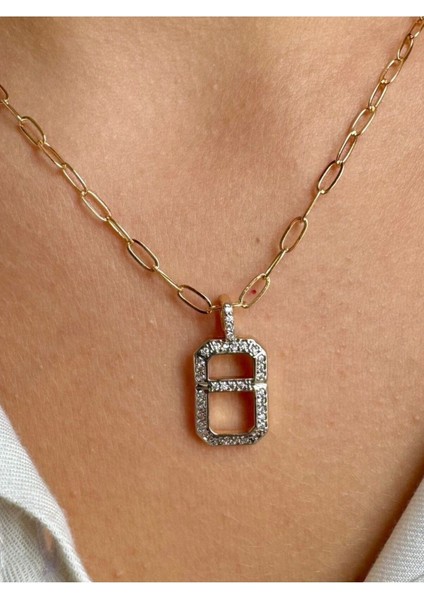 Serenay Zirkon Taşlı Kolye