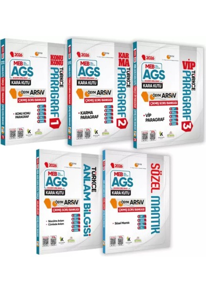 2026 Meb-Ags Türkçenin Kara Kutusu 5li Altın Set Ösym Çıkmış Soru Bankası Konu Özetli Çözümlü