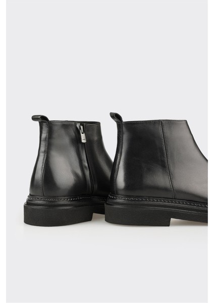 Siyah Deri Erkek Günlük Bot fırsatları