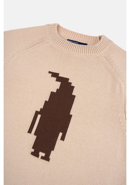 Imparator Penguen Triko Crew Neck Sweater - Bej fiyatları