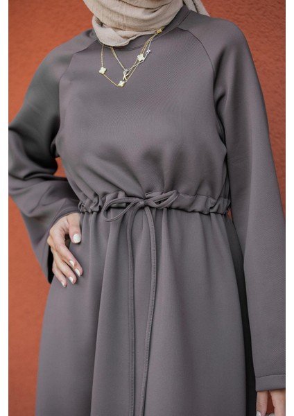 Royal Pufy Dalgıç Relax Elbise-Kahve fiyatları