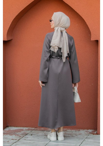 Royal Pufy Dalgıç Relax Elbise-Kahve fırsatları