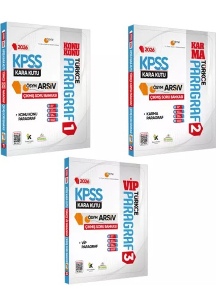 2026 Kpss Türkçe Kara Kutusu Paragraf 3lü Altın Set Ösym Çıkmış Soru Bankası Konu Özetli Çözümlü