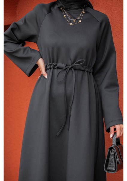 Royal Pufy Dalgıç Relax Elbise-Siyah fiyatları