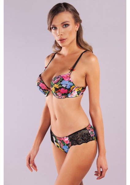 Golshan Garden Boy Short, Kadın Dantelli Çiçek Baskılı Şort Külot indirimleri