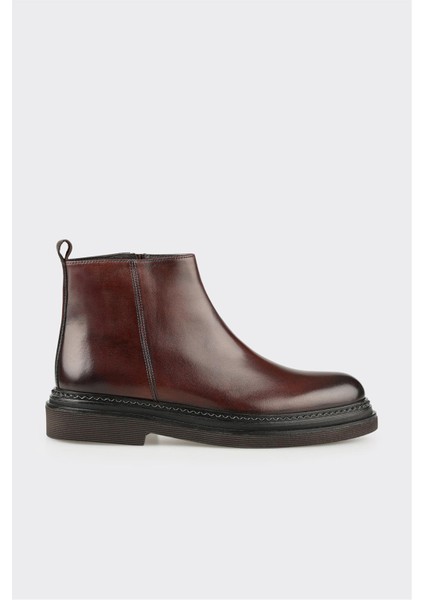 Kahve Deri Erkek Günlük Bot