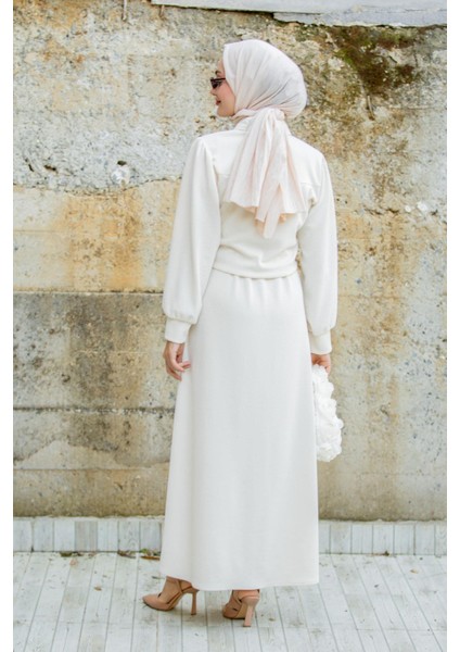 Missa Fitilli Ceket Jile Elbiseli Takım-Bej indirimleri