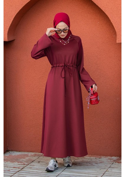 Royal Pufy Dalgıç Relax Elbise-Bordo fırsatları