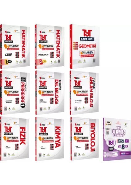 2026 Yks-Tytnin Kara Kutusu Sayısal Altın Set Paket Konu Özetli Çözümlü Ösym Çıkmış Soru Bankası