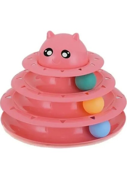 3 Katlı Kedi Oyuncağı Turntable Cat Toy