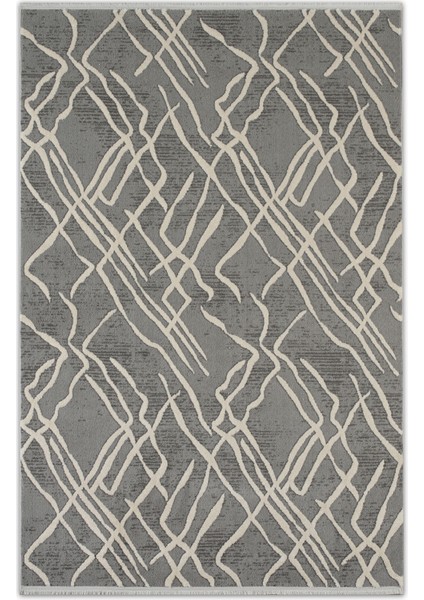 Gloria Rina Gri Bej Modern Salon ve Oturma Odası Halısı