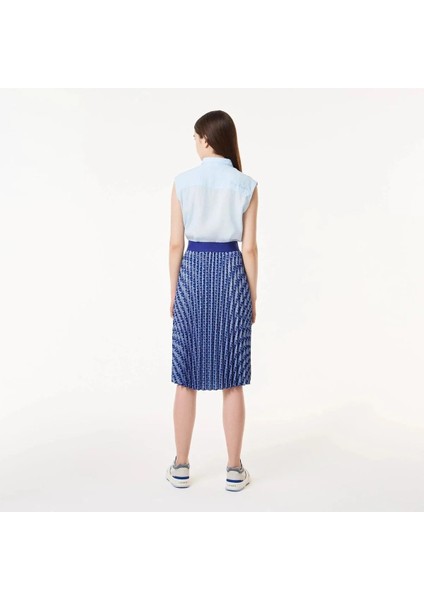 Women’s Fashion Show Edition Belted Pleated Skirt Blue (Limited Edition) fiyatları