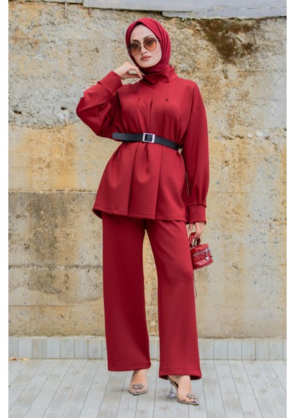 Sims Kemerli Pufy Dalgıç Takım-Bordo