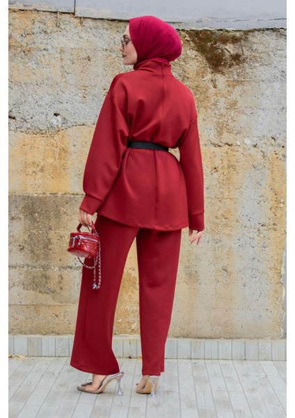 Sims Kemerli Pufy Dalgıç Takım-Bordo fırsatları