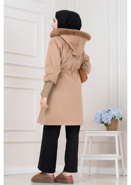 Beli Içten Tünelli Kapüşonlu Kap-Camel indirimleri