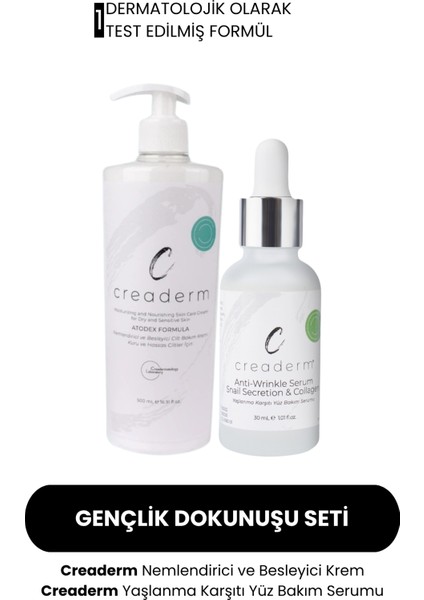 Anti Wrinkle Yüz Bakım Serumu & Atodex Kuru ve Hassas Ciltler İçin Nemlendirici