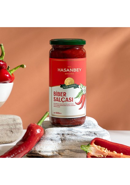 Ev Yapımı Doğal Tatlı Biber Salçası 500 gr