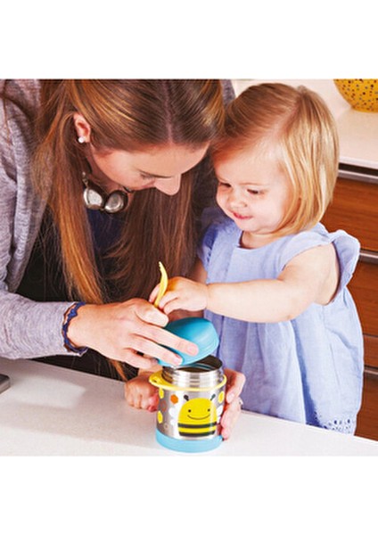 Arı Temalı Paslanmaz Çelik Termos 325 ml 12 Ay ve Üzeri Kullanım İçin Kolay Temizlenebilir modelleri