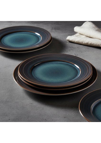 Valeron 6 Adet 20 cm Pasta Tabağı Reaktif Oasis Vr 1131