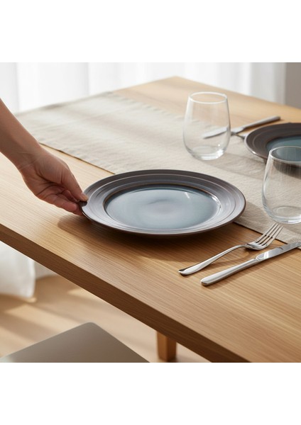 Valeron 6 Adet 20 cm Pasta Tabağı Reaktif Oasis Vr 1131 indirimleri