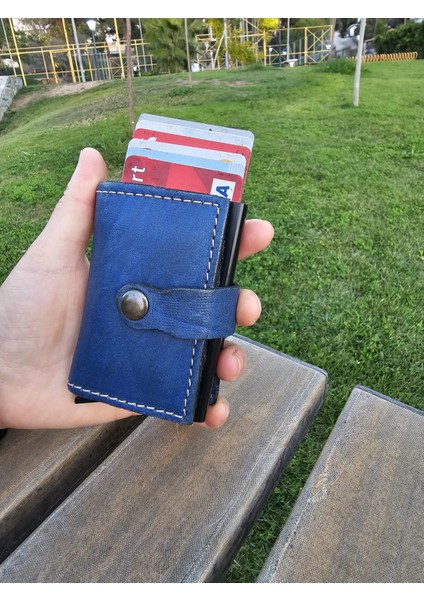 Mekanizmalı Hakiki Deri Akıllı Cüzdan Kartlık fiyatları