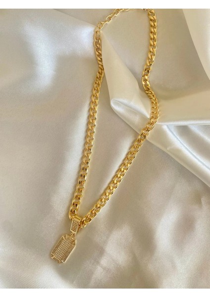 Gold Madalyon Kolye
