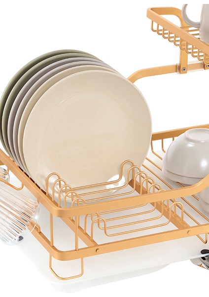 Bianka Paslanmaz Alüminyum Iki Katlı Bulaşıklık - Altın fırsatları