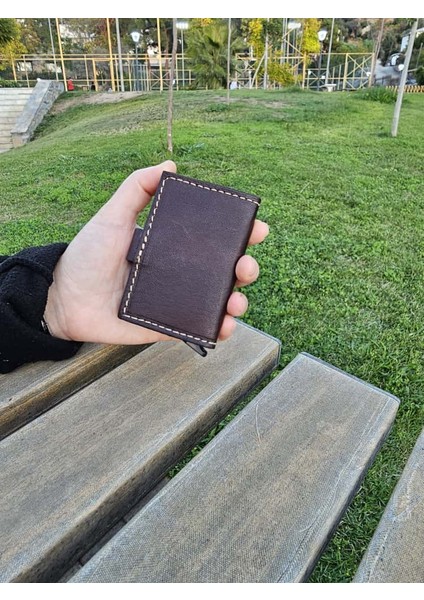 Mekanizmalı Hakiki Deri Akıllı Cüzdan Kartlık modelleri