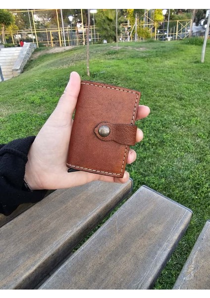 Mekanizmalı Hakiki Deri Akıllı Cüzdan Kartlık modelleri