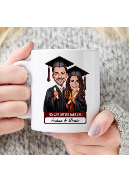 Sevgileye-Arkadaşa Özel Hediyelik|kişiselleştirilebilir Karikatür Hediye Kupa Bardak